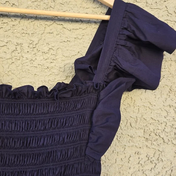 Sea New York Gladys Navy Smocked Maxi Dress - Picture 9 of 14